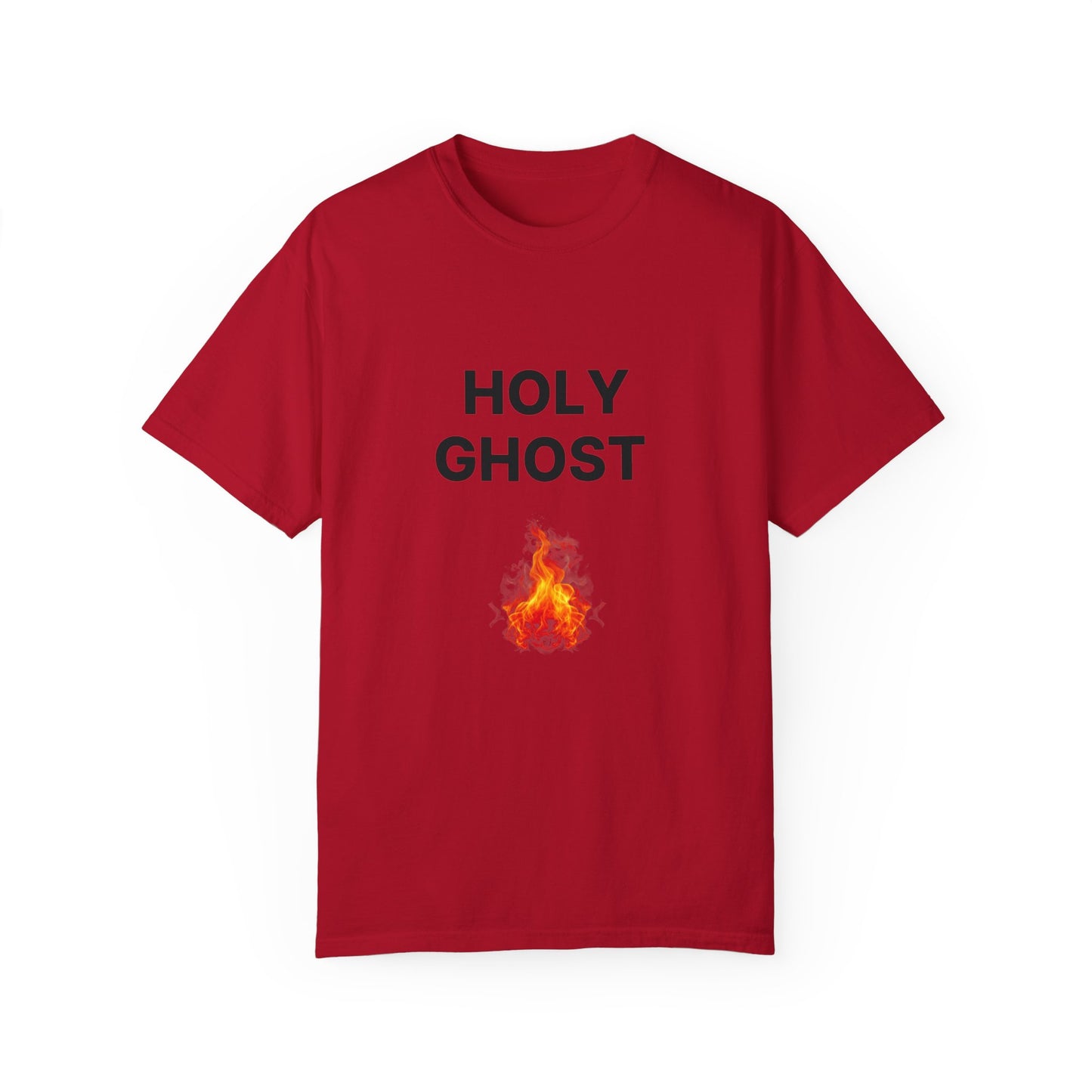 Holy Ghost Fire Tee with Black Letters