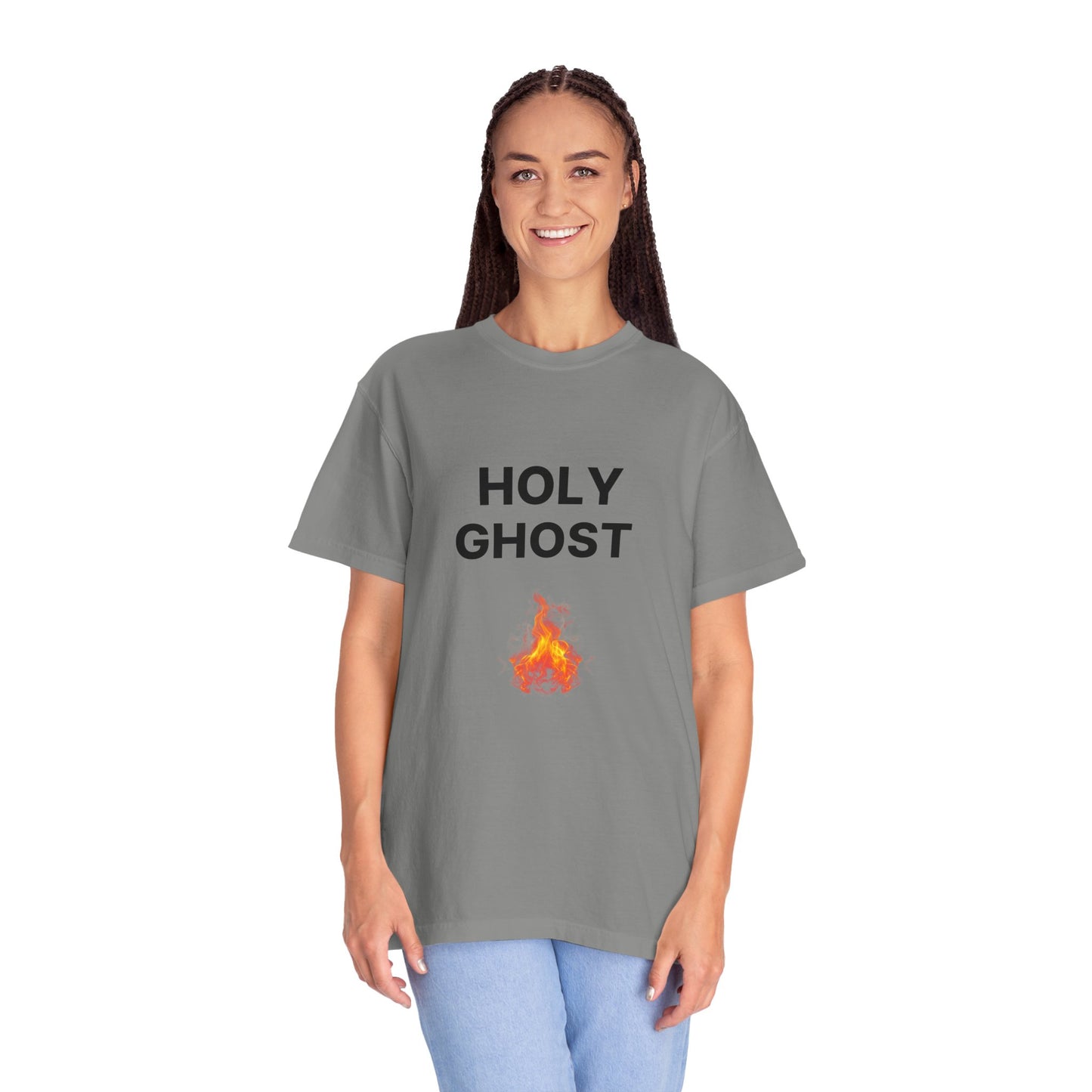 Holy Ghost Fire Tee with Black Letters