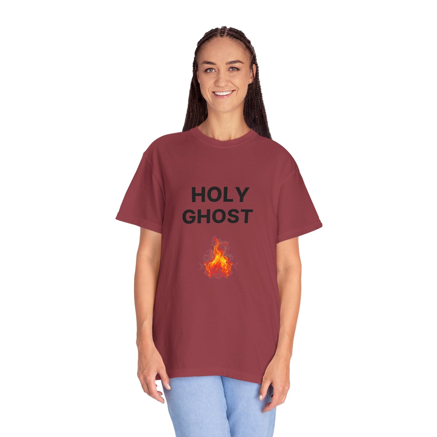 Holy Ghost Fire Tee with Black Letters