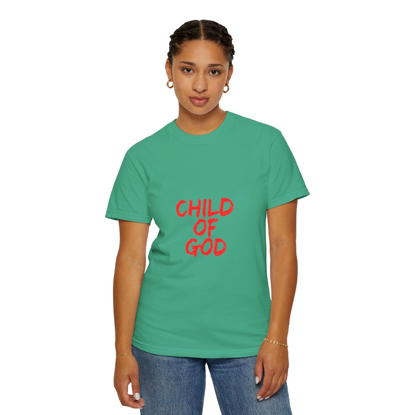The Child of God Tee with Red Letters