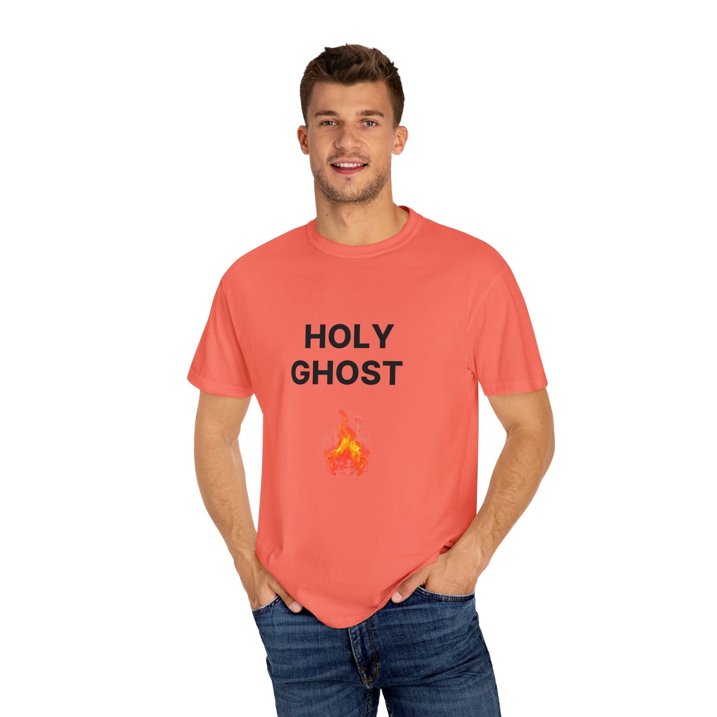 Holy Ghost Fire Tee with Black Letters
