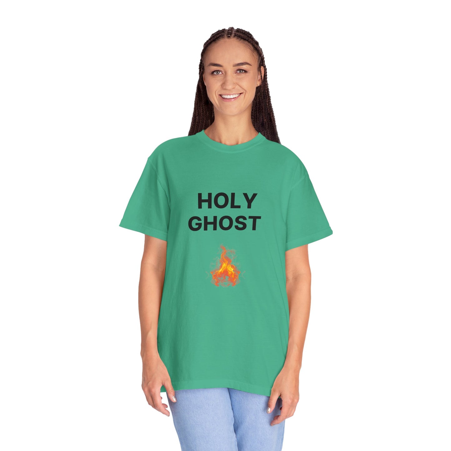 Holy Ghost Fire Tee with Black Letters