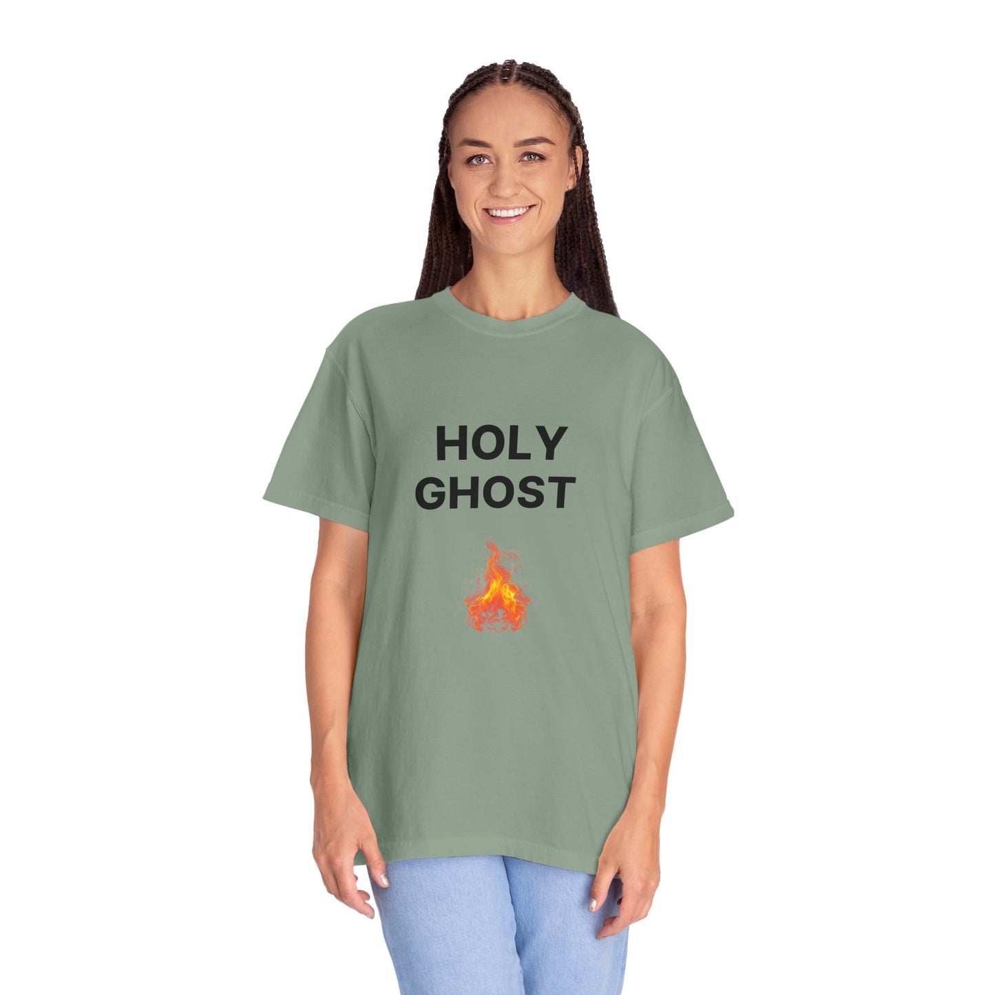 Holy Ghost Fire Tee with Black Letters