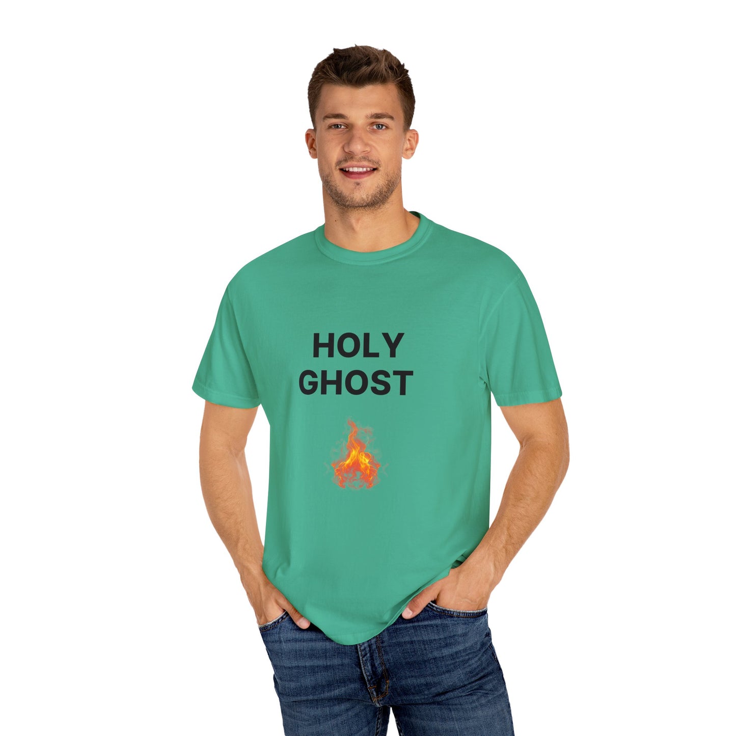 Holy Ghost Fire Tee with Black Letters