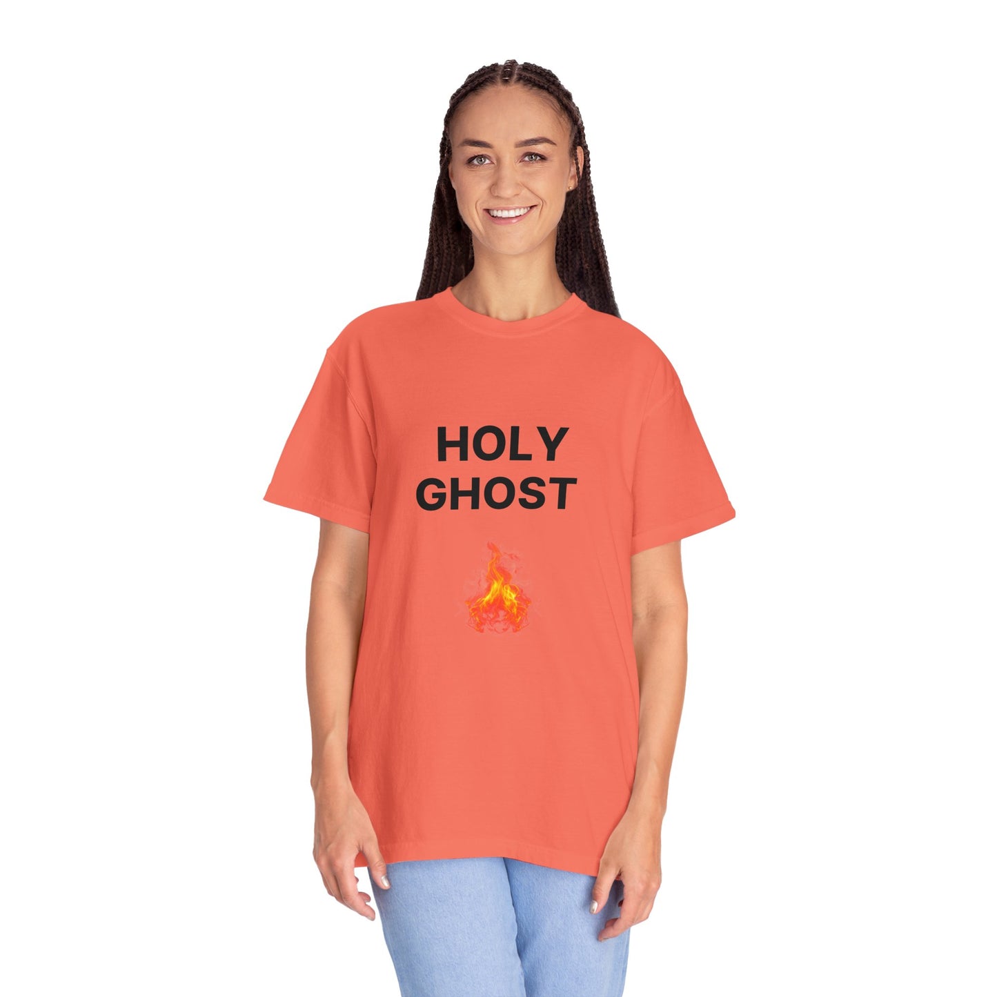 Holy Ghost Fire Tee with Black Letters