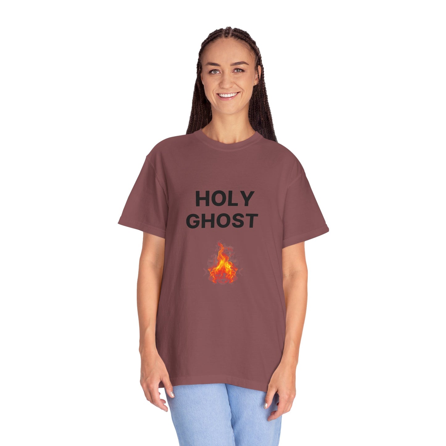 Holy Ghost Fire Tee with Black Letters