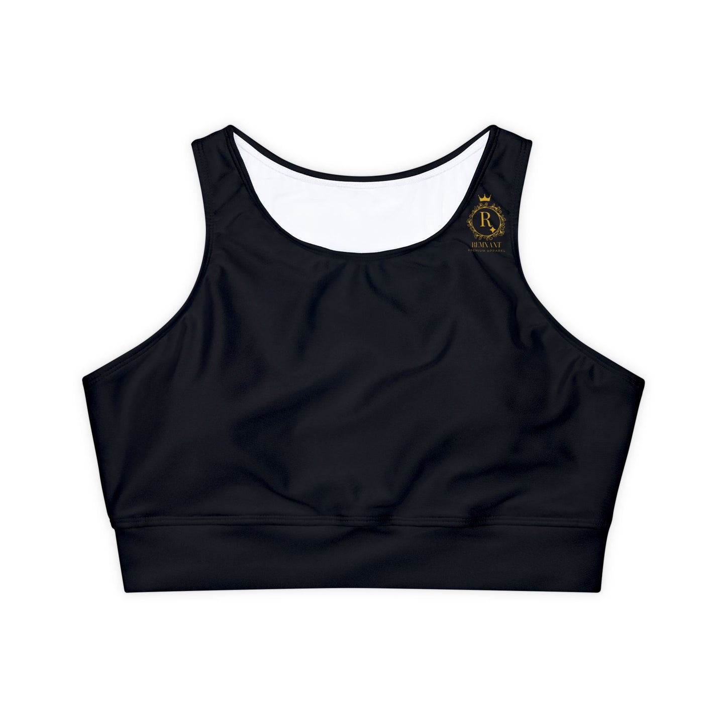 Fully Lined, Padded Sports Bra in Black