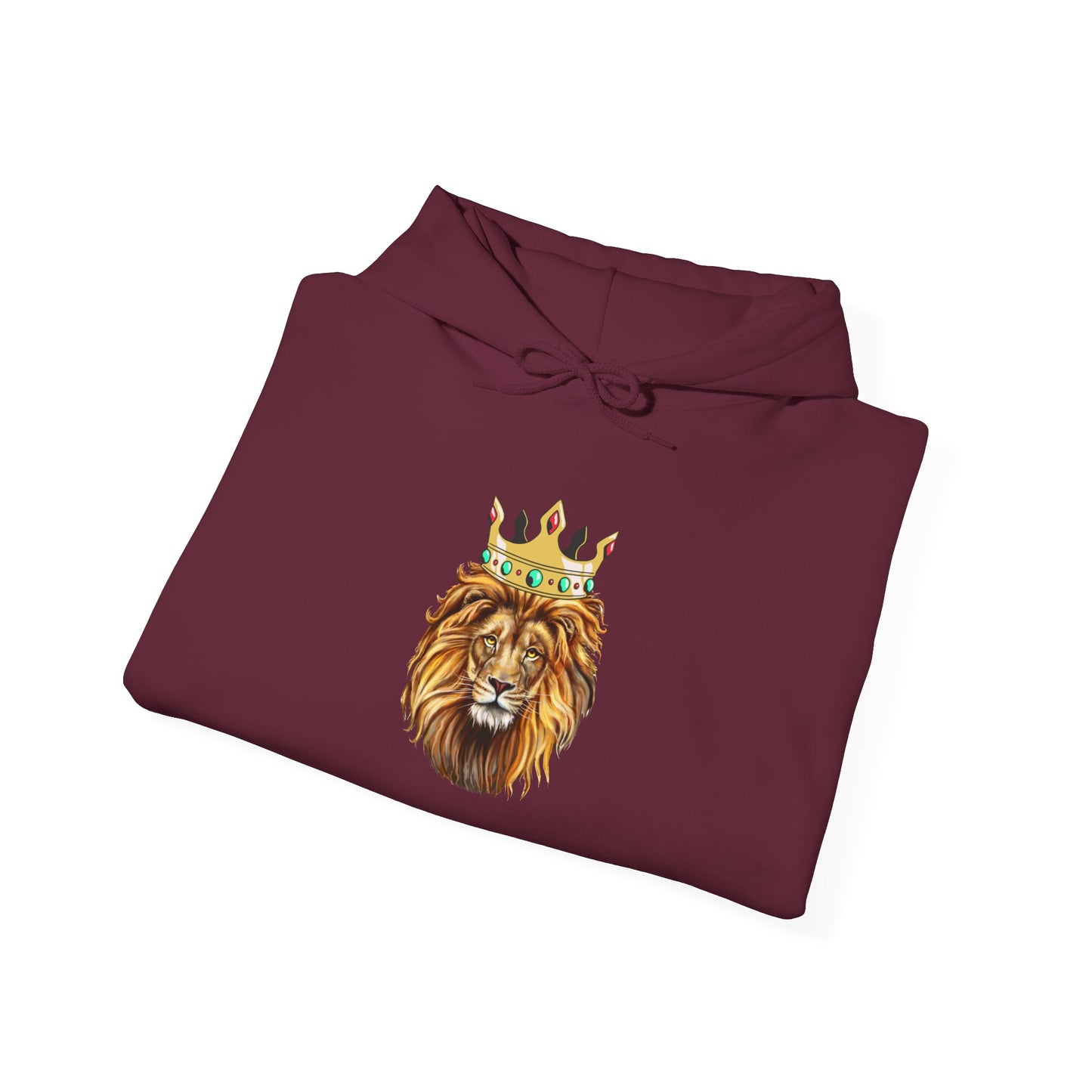 The Royal Lion Unisex Heavy Blend™ Hoodie - Regal Style for Animal Lovers