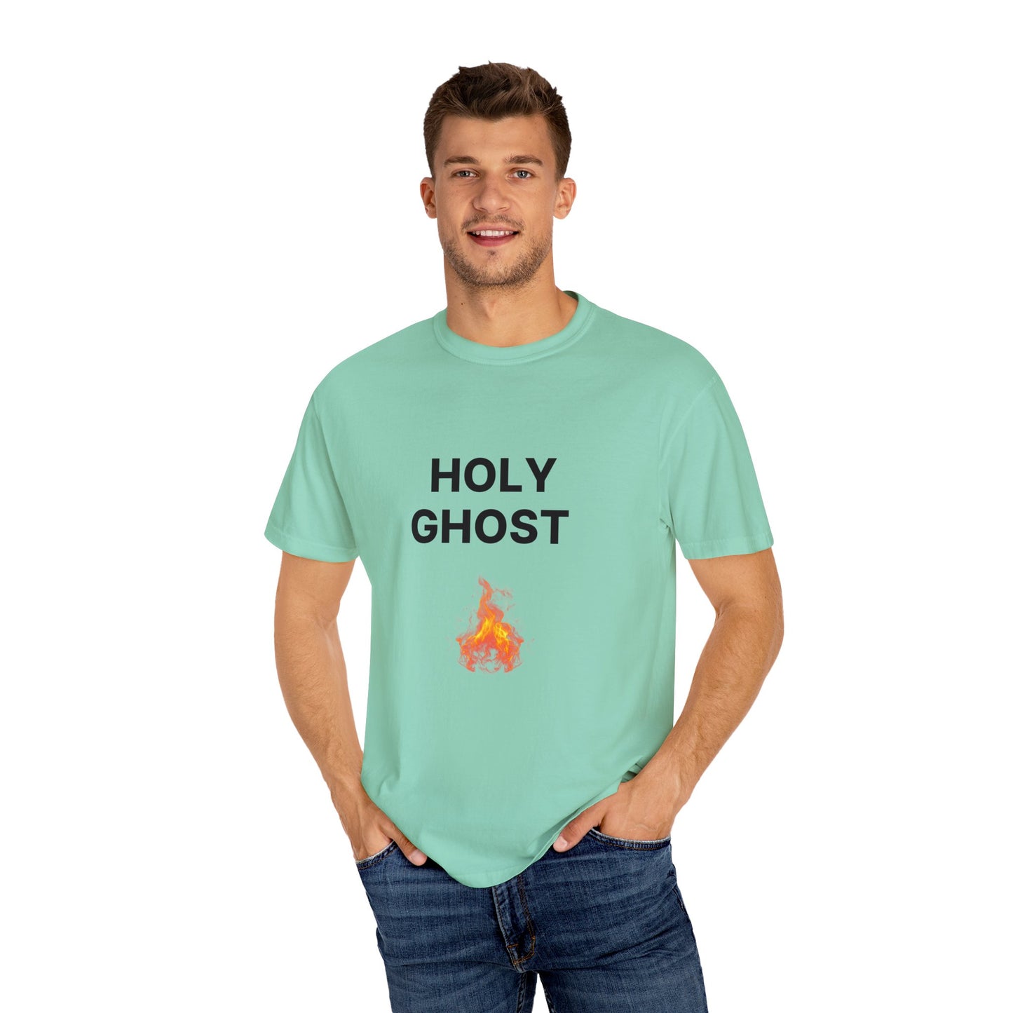 Holy Ghost Fire Tee with Black Letters