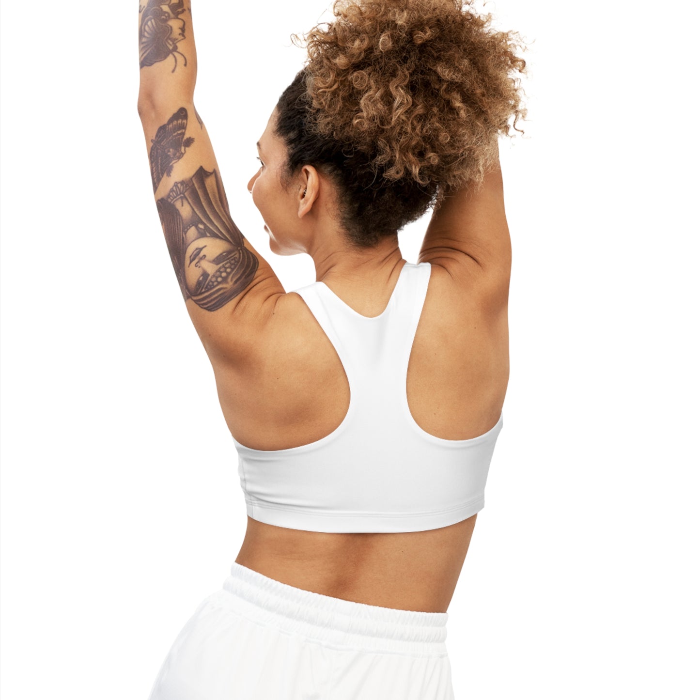 The Remnant Seamless Sports Bra in White