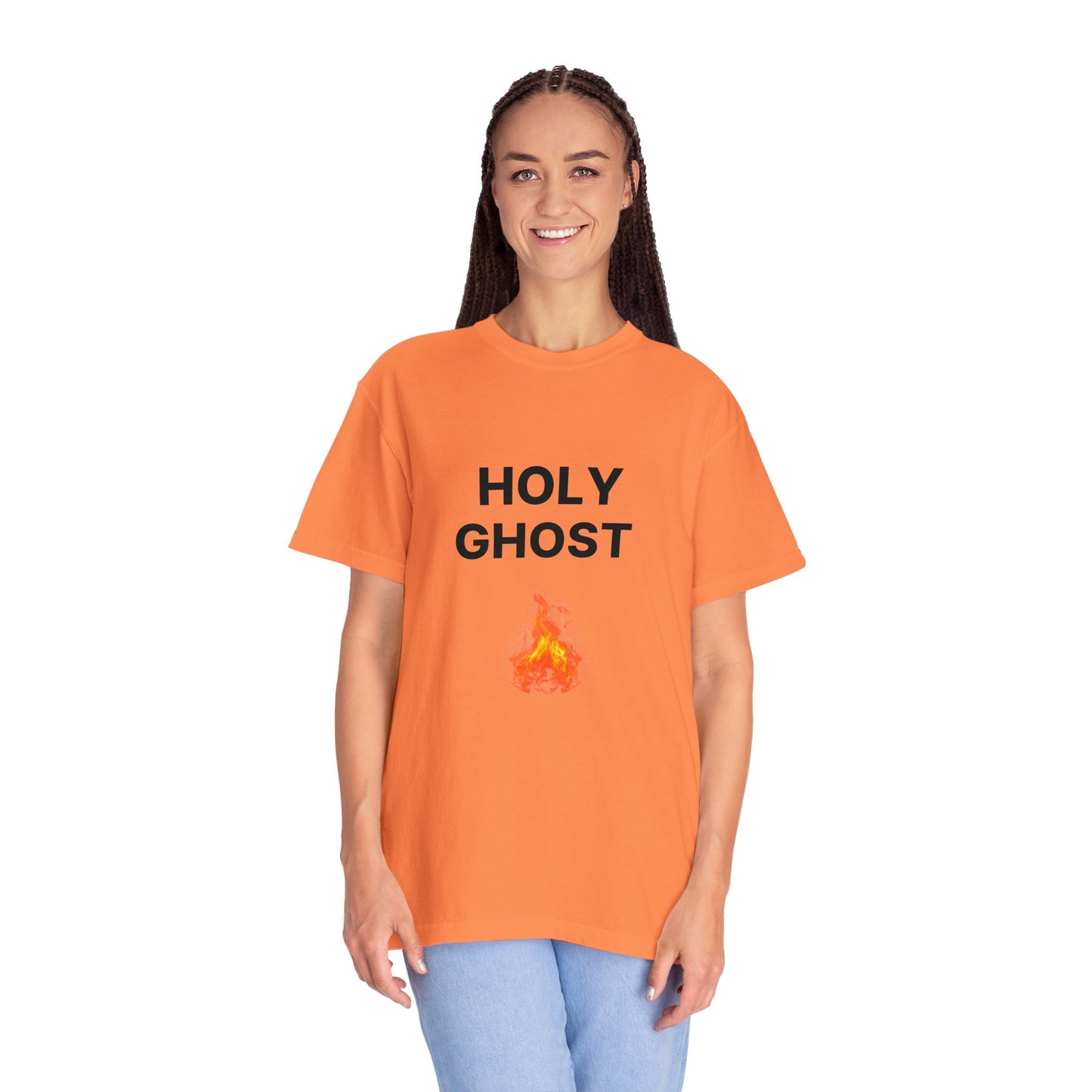 Holy Ghost Fire Tee with Black Letters