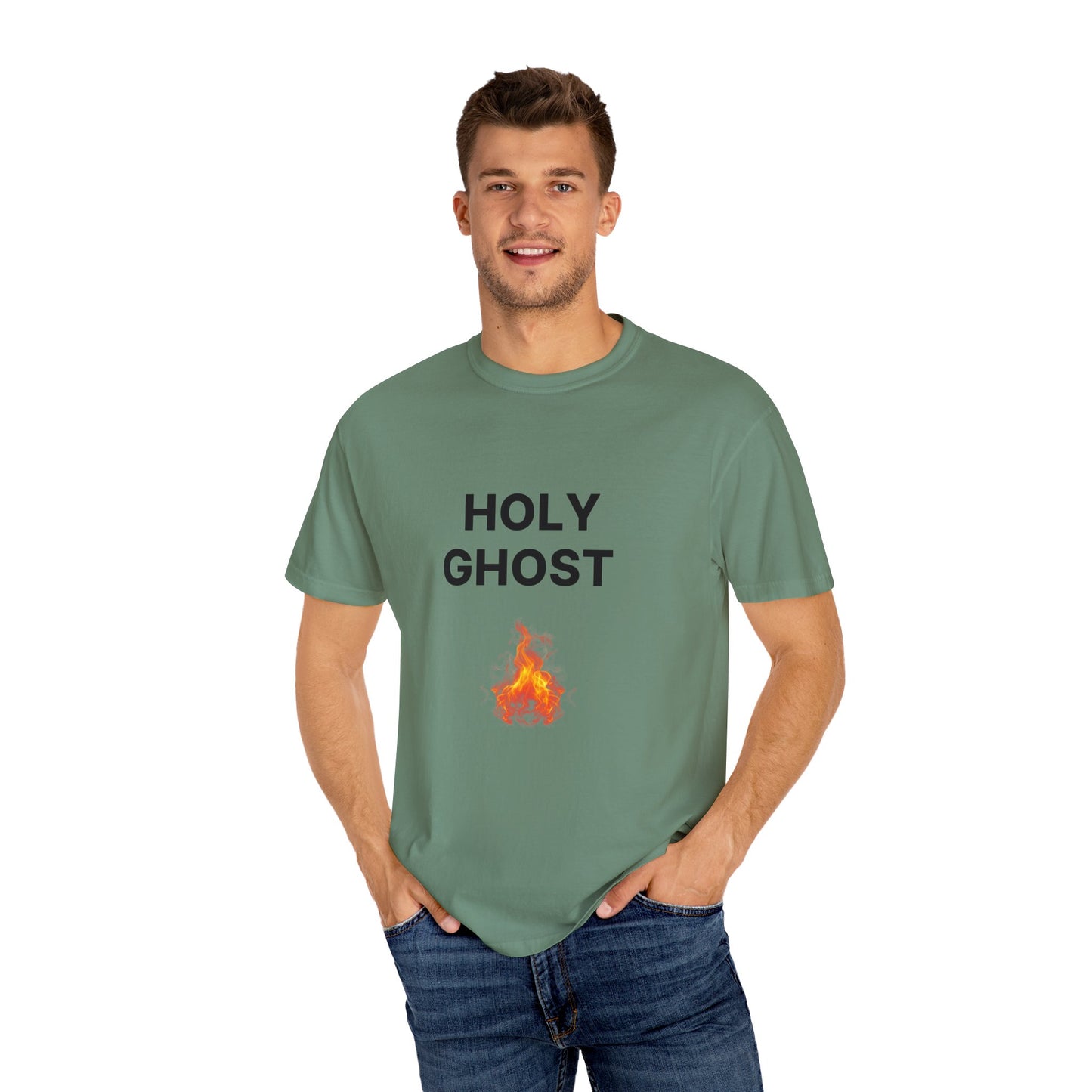 Holy Ghost Fire Tee with Black Letters