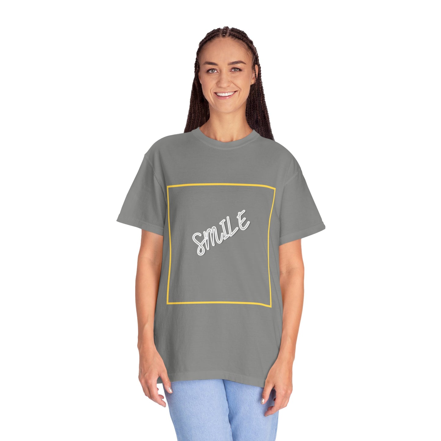 The Smile Tee with White Letters