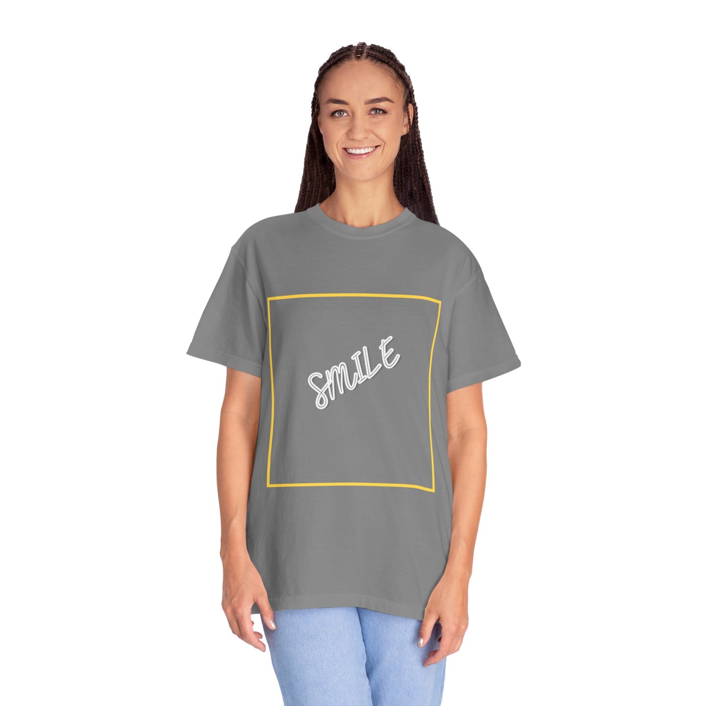 The Smile Tee with White Letters