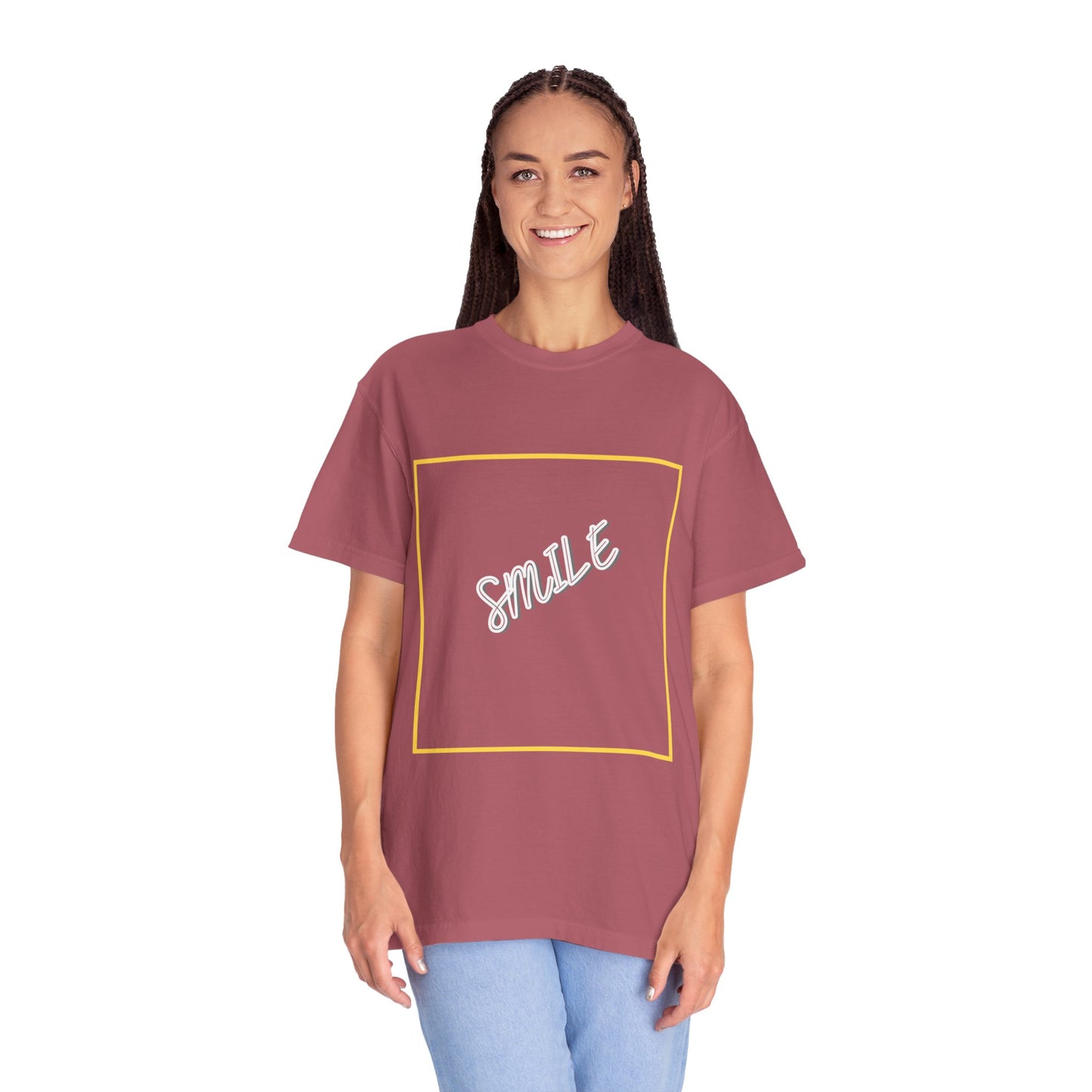 The Smile Tee with White Letters