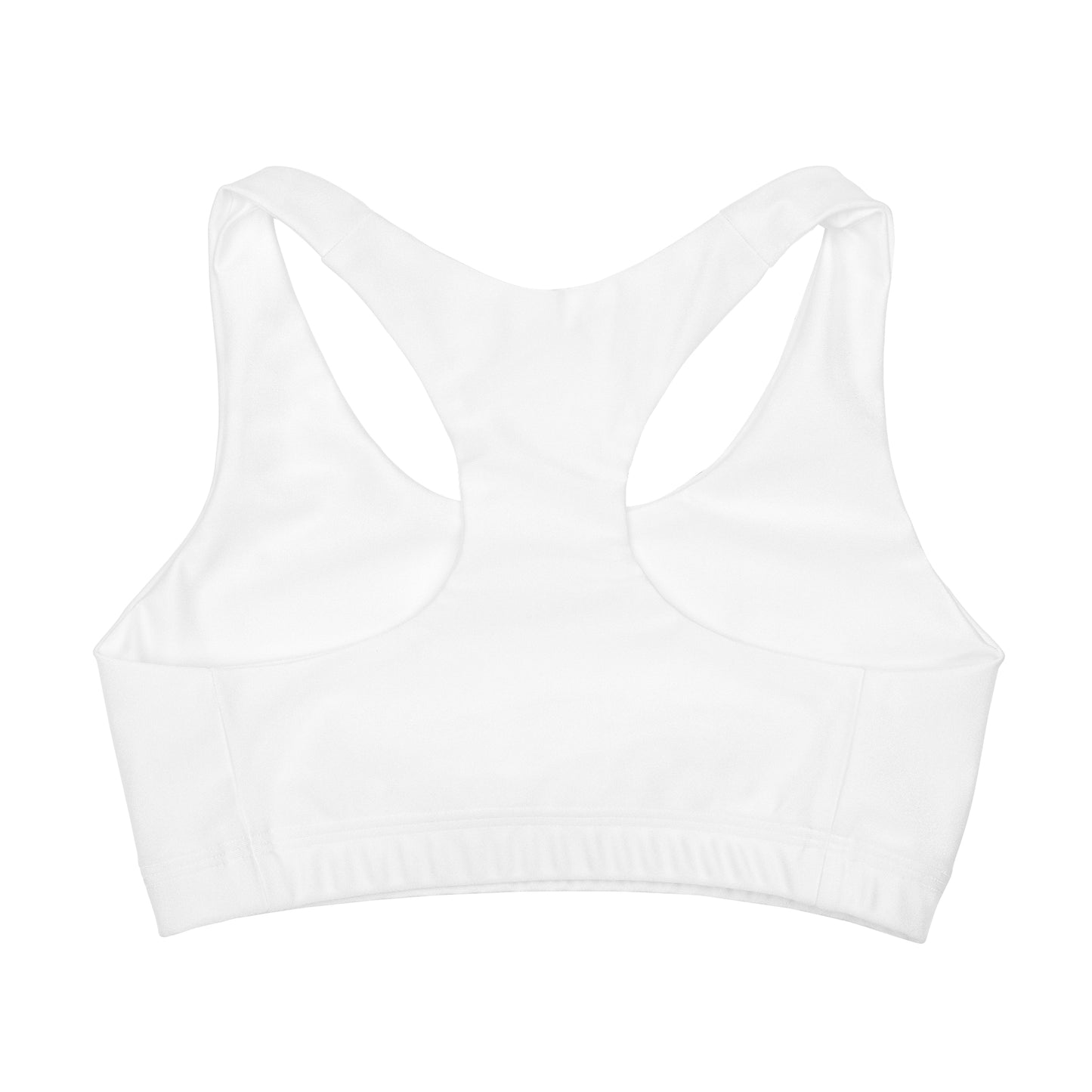 Girls' Double Lined Seamless Sports Bra in White