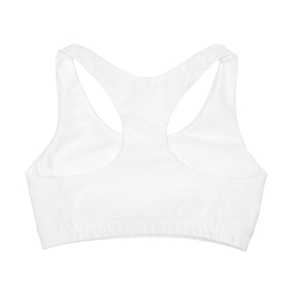 Girls' Double Lined Seamless Sports Bra in White