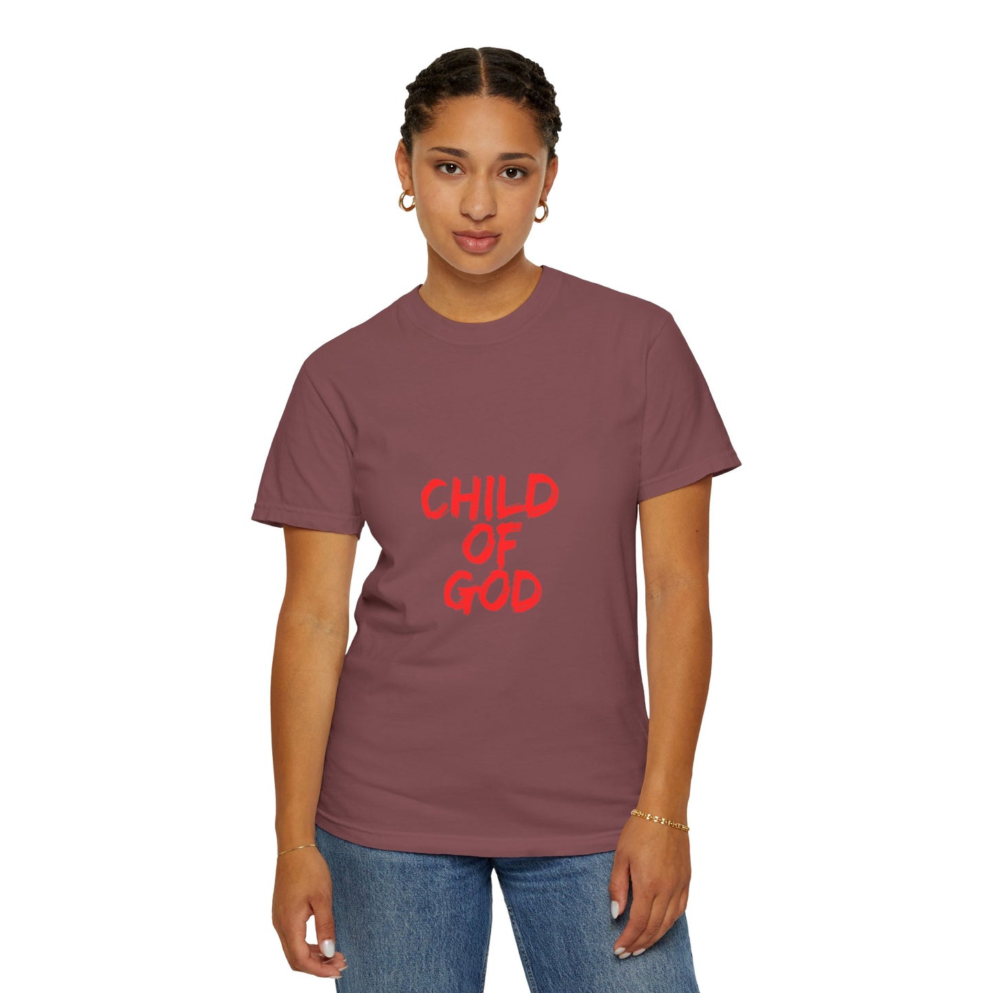 The Child of God Tee with Red Letters