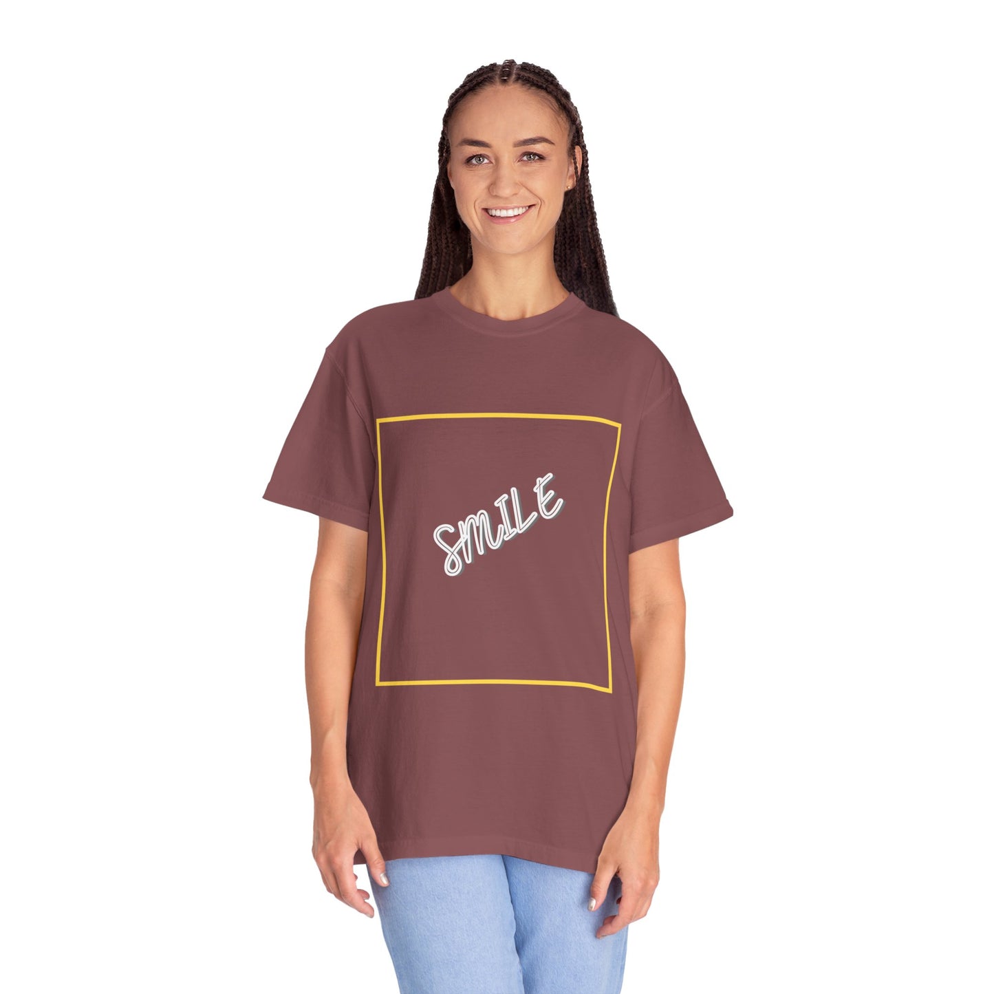 The Smile Tee with White Letters