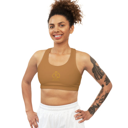 The Remnant Seamless Sports Bra in Light Brown