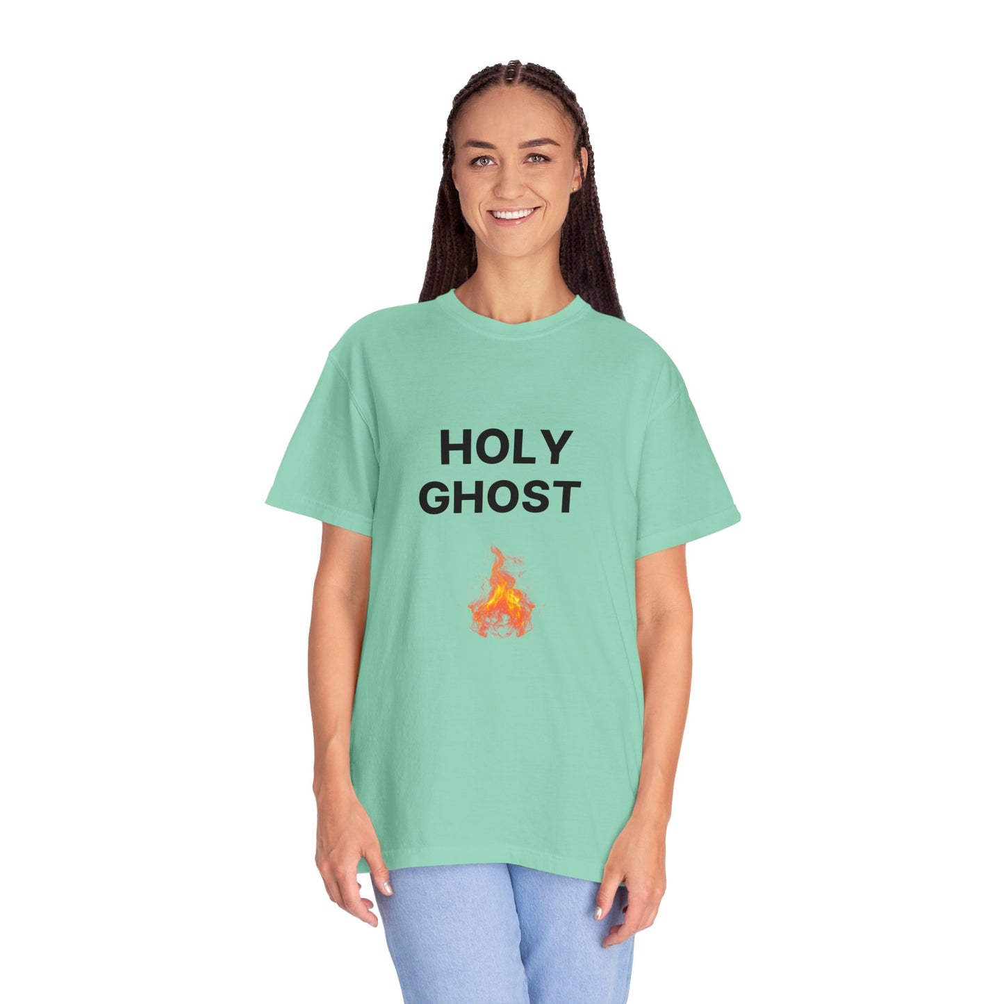 Holy Ghost Fire Tee with Black Letters