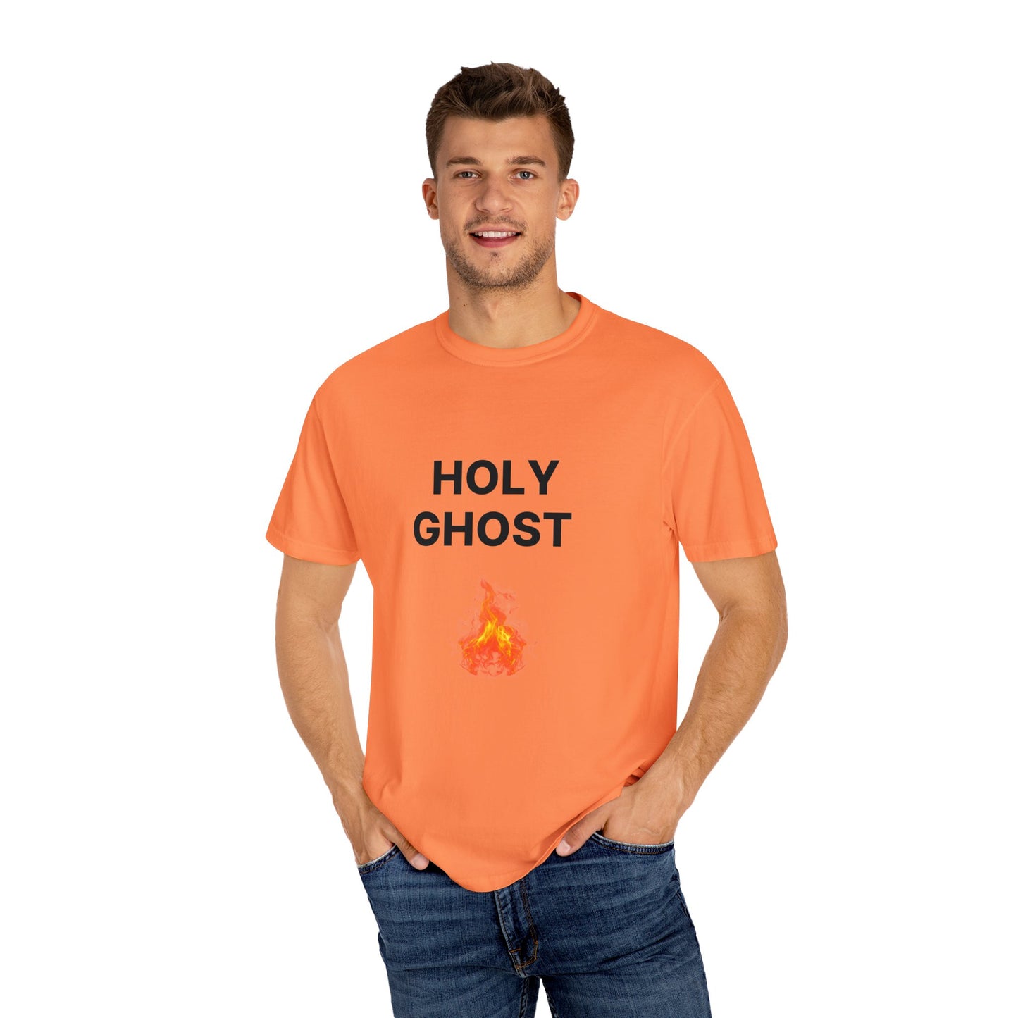 Holy Ghost Fire Tee with Black Letters
