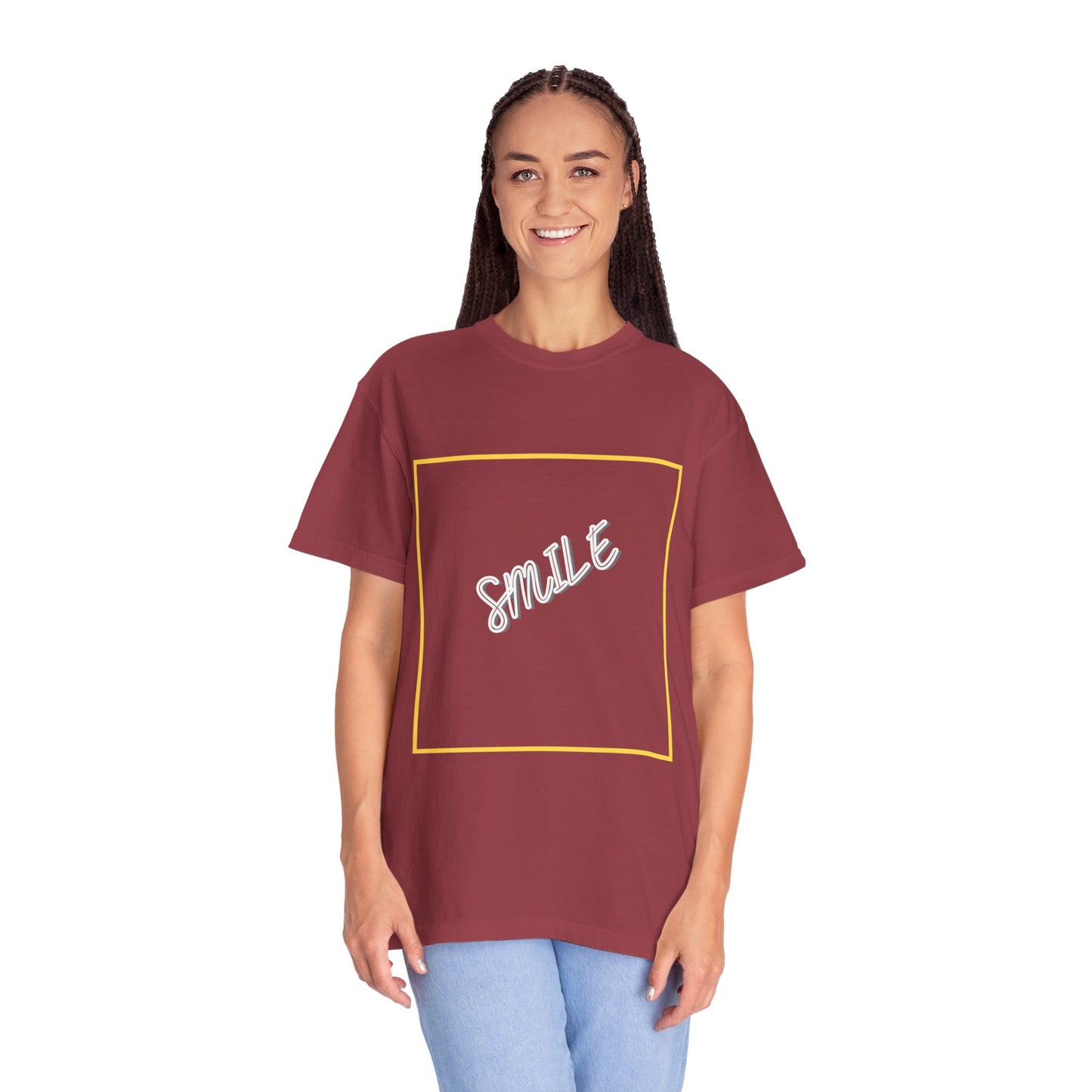 The Smile Tee with White Letters