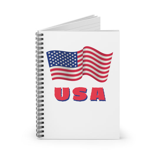 The USA Spiral Notebook - Ruled Line