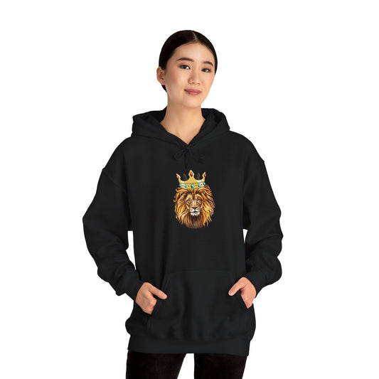 The Royal Lion Unisex Heavy Blend™ Hoodie - Regal Style for Animal Lovers