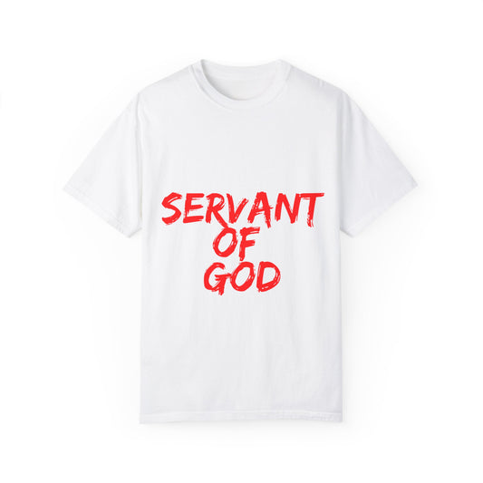 The Servant of God Tee with Red Letters