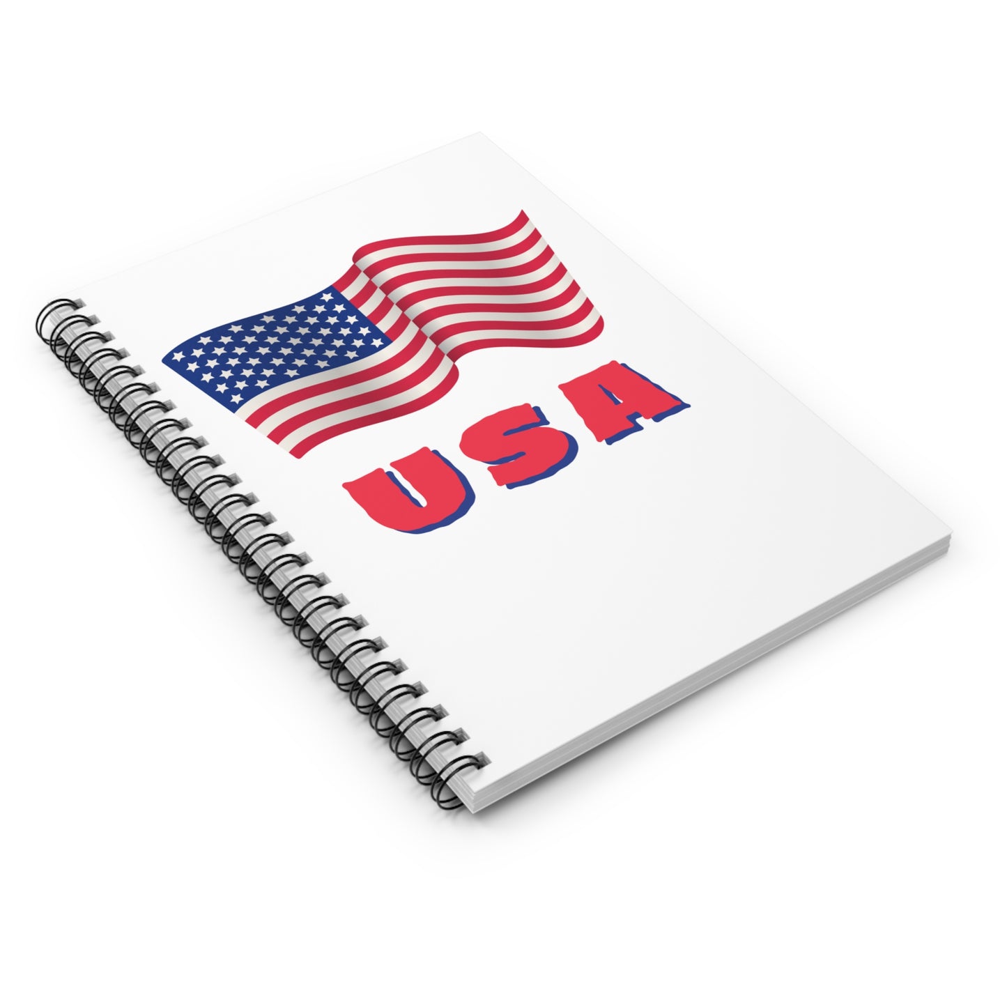 The USA Spiral Notebook - Ruled Line