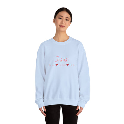 The Jesus Unisex Crewneck Sweatshirt – Jesus The Way, The Truth, The Life